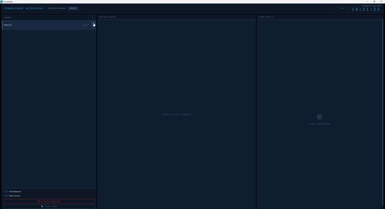 Plus-Symbol für Fahrt